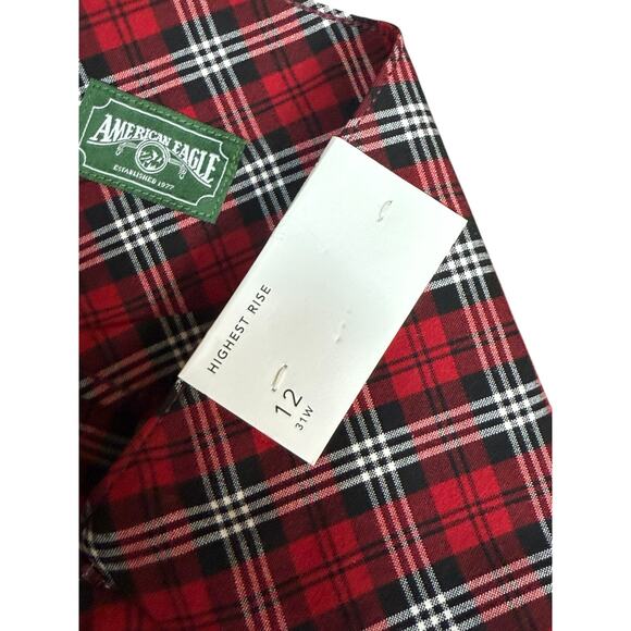American Eagle Skirt Women 12 Pleated Plaid Academia Preppy y2k Britney Spears - Picture 4 of 8
